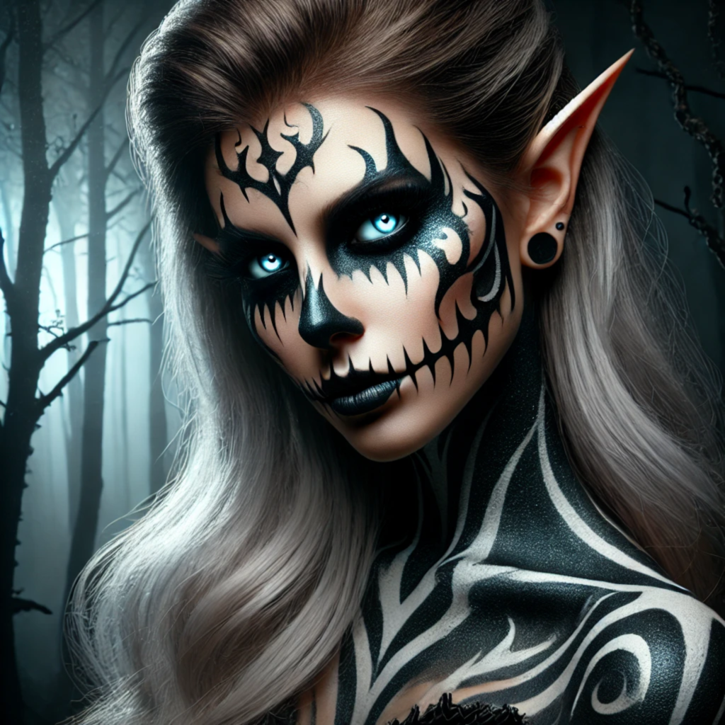 Elf Corpse Paint Makeup
